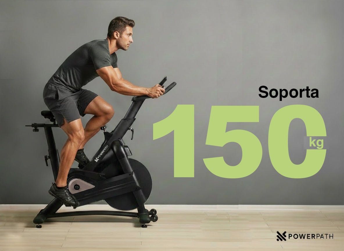 Bicicleta Fija Spinning Estacionaria Mod. BCBR510 13kg Bluetooth Magnética - Powerpath