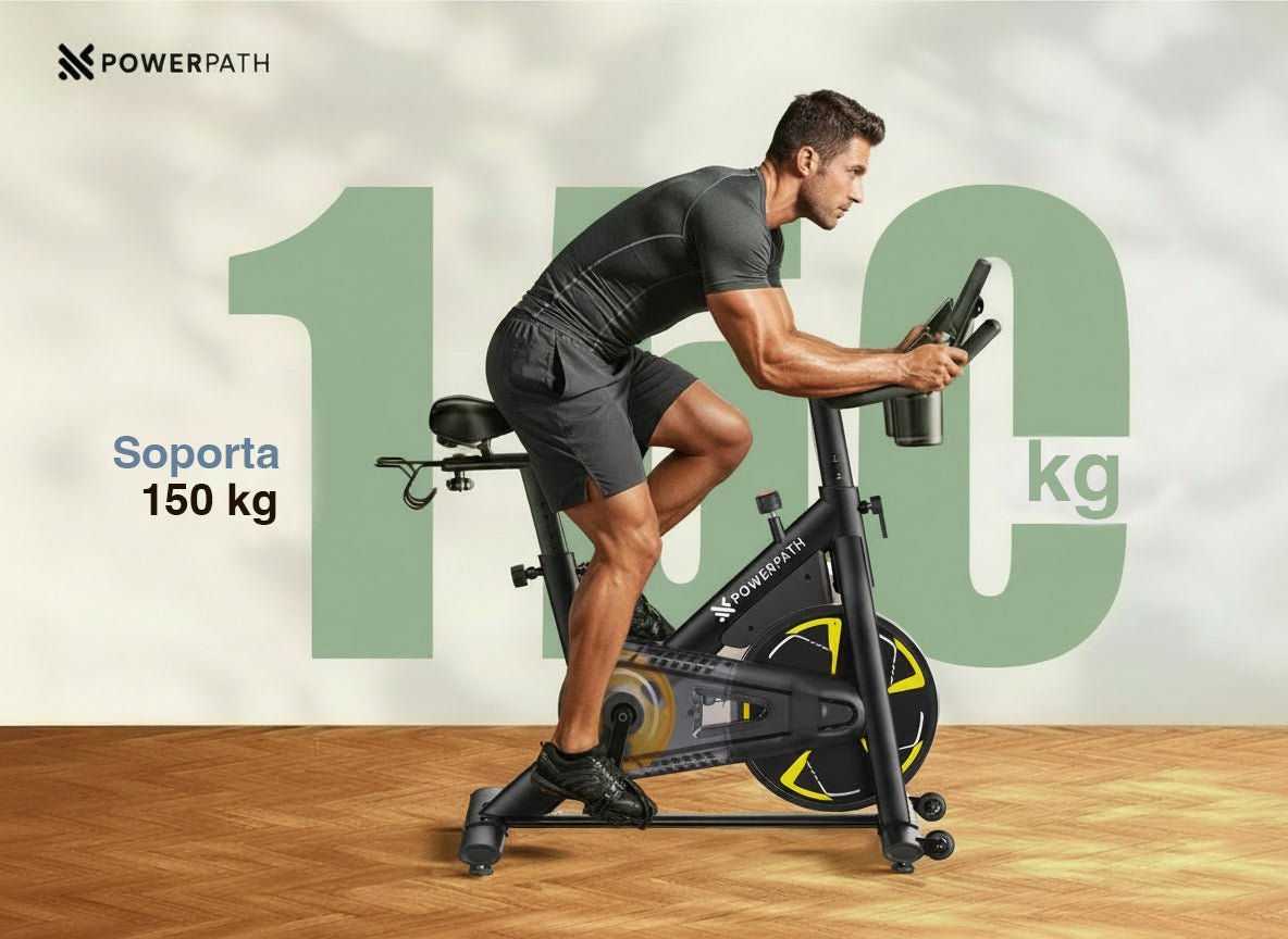 Bicicleta Fija Spinning Estacionaria Mod. BCGD525 Bluetooth Magnética - Powerpath