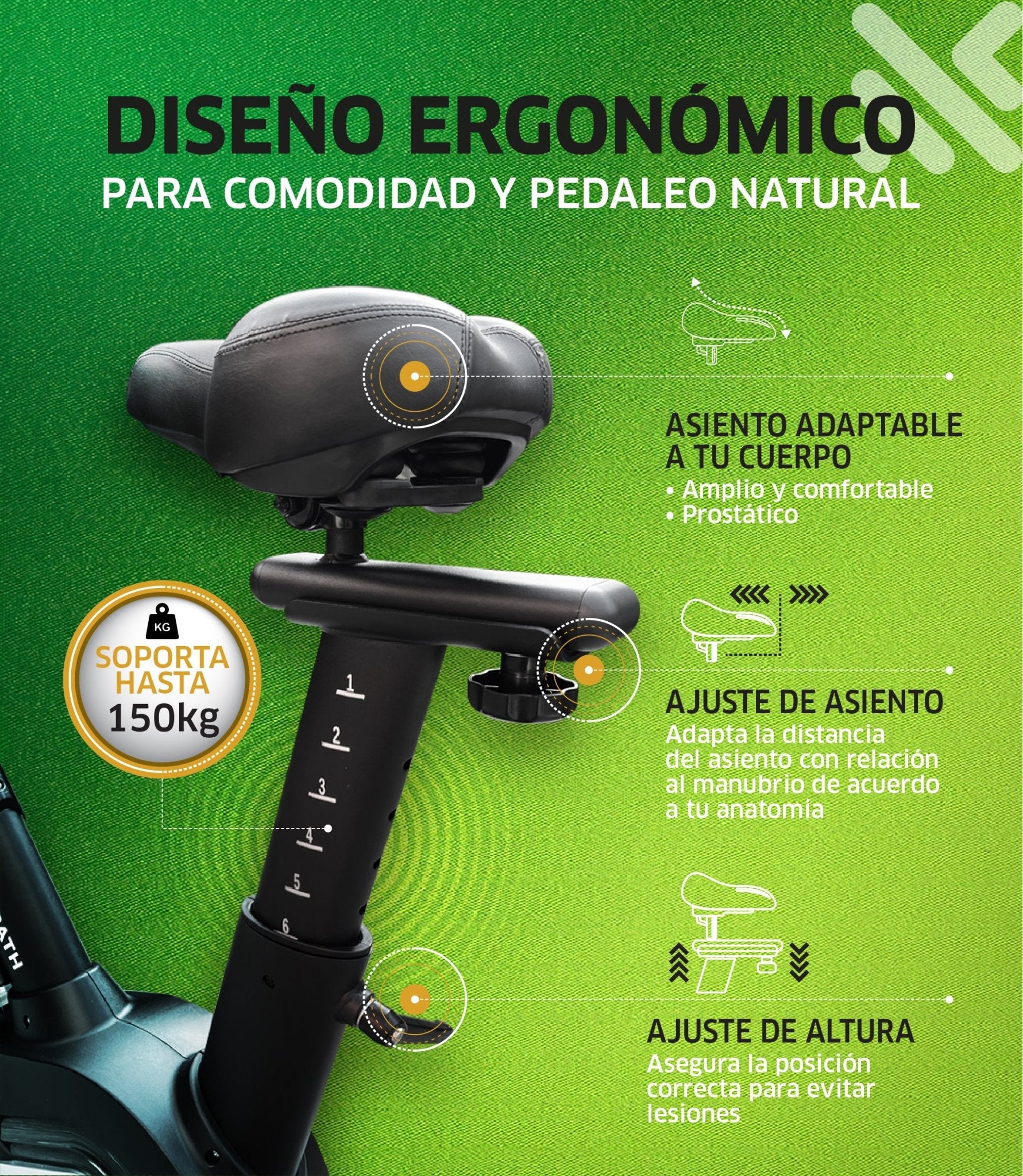 Bicicleta Fija Spinning Estacionaria Mod. OYSZZ13 13kg Magnética - Powerpath