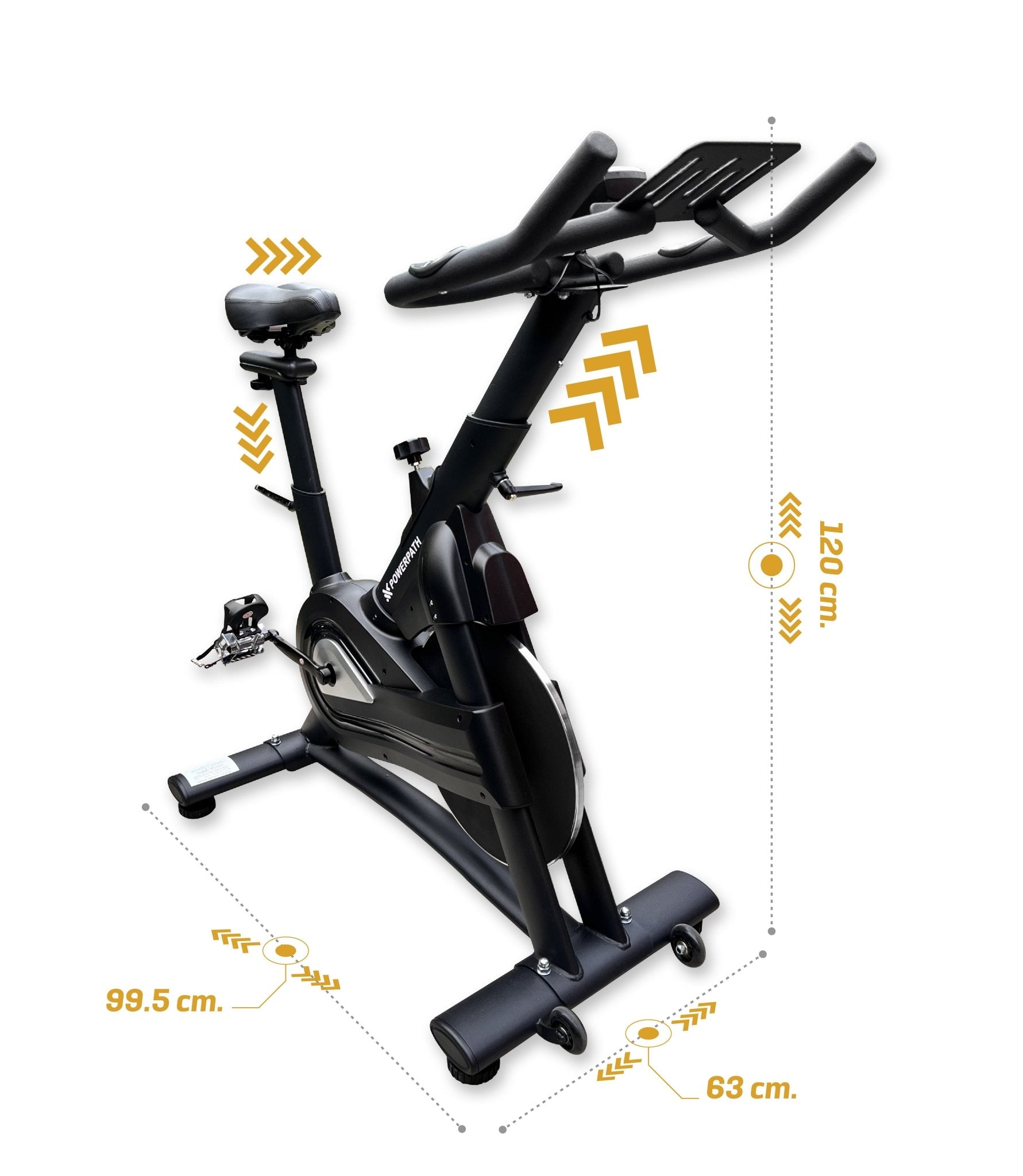 Bicicleta Fija Spinning Estacionaria Mod. OYSZZ13 13kg Magnética - Powerpath