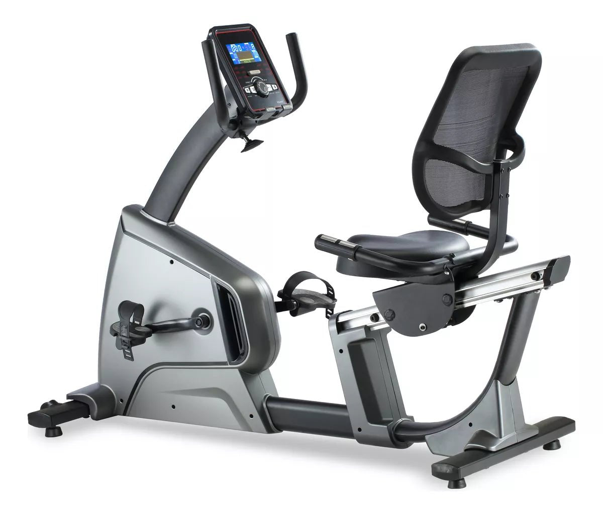 Bicicleta Recumbente Reclinada Mod. BCBR413, Pantalla LCD, 32 Niveles de Resistencia Magnética Electrónica - Powerpath