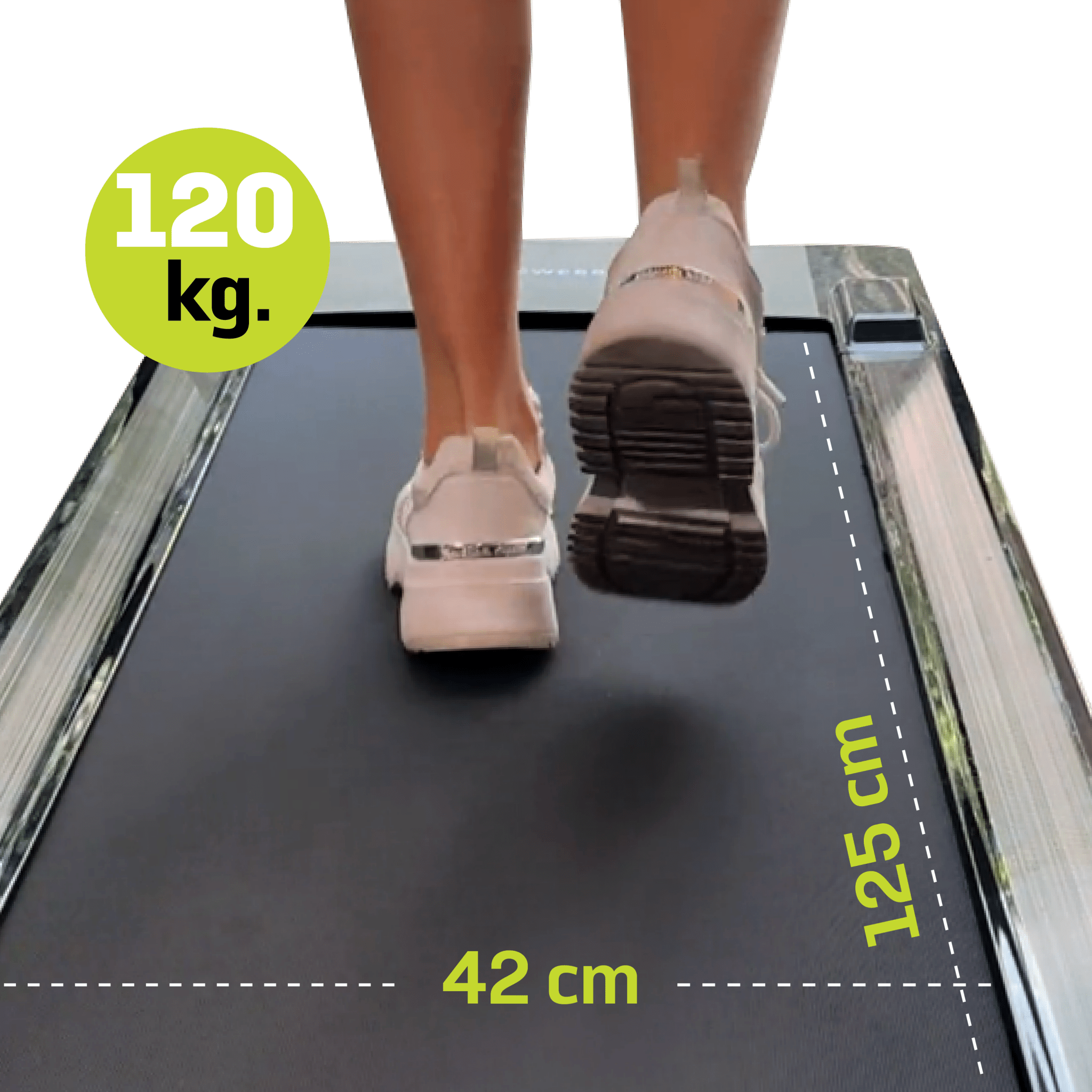 Caminadora Eléctrica TMGD402 Pantalla LED, Bluetooth, Velocidad de 1 - 16 km/h, 2.5 HP con 3 Niveles de Inclinación, Plegable - Powerpath