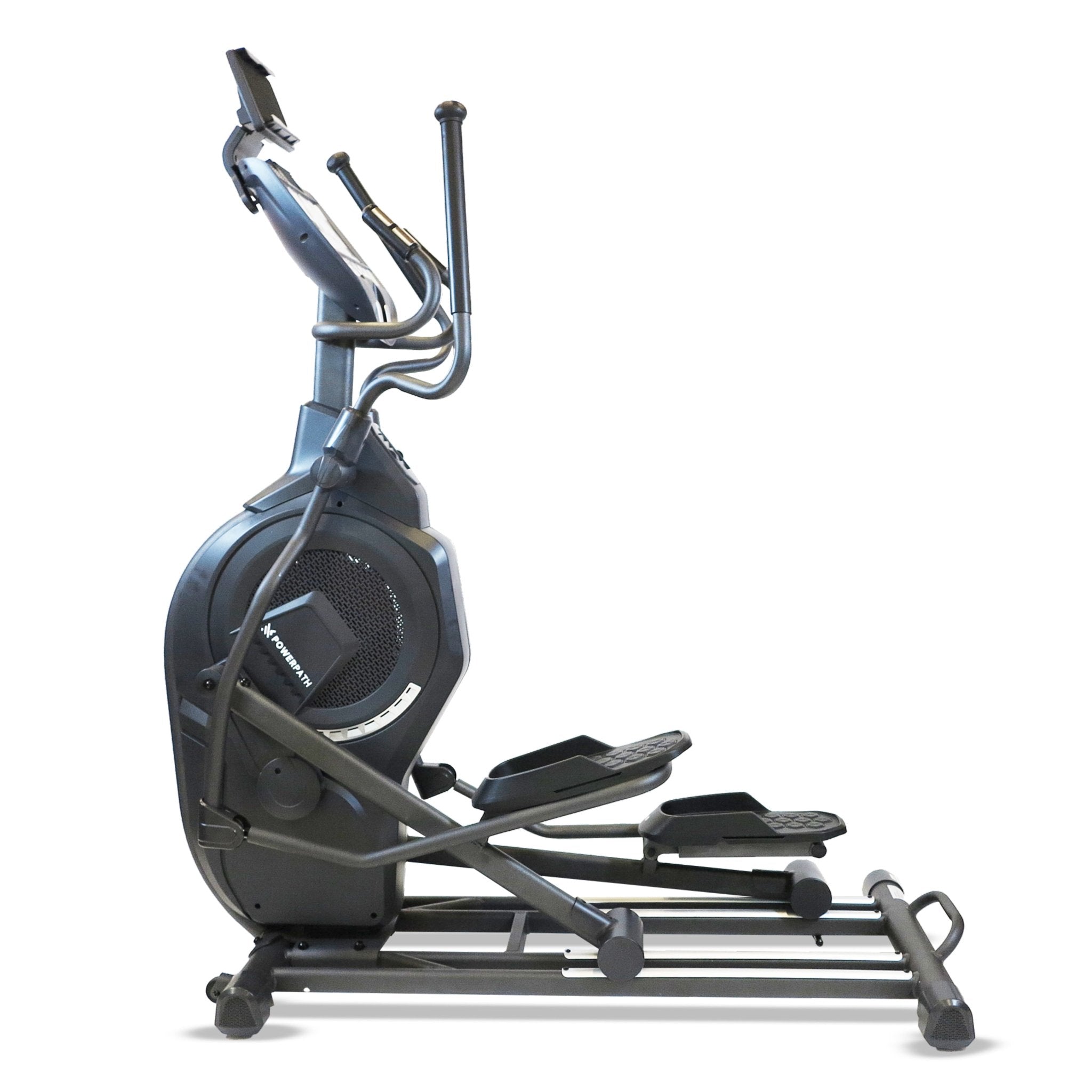 Elíptica Mod. ELSP421, Profesional, Amplia Zancada 52x24 cm, Sistema Dual de Resistencia Magnética y por Ventilador - Powerpath