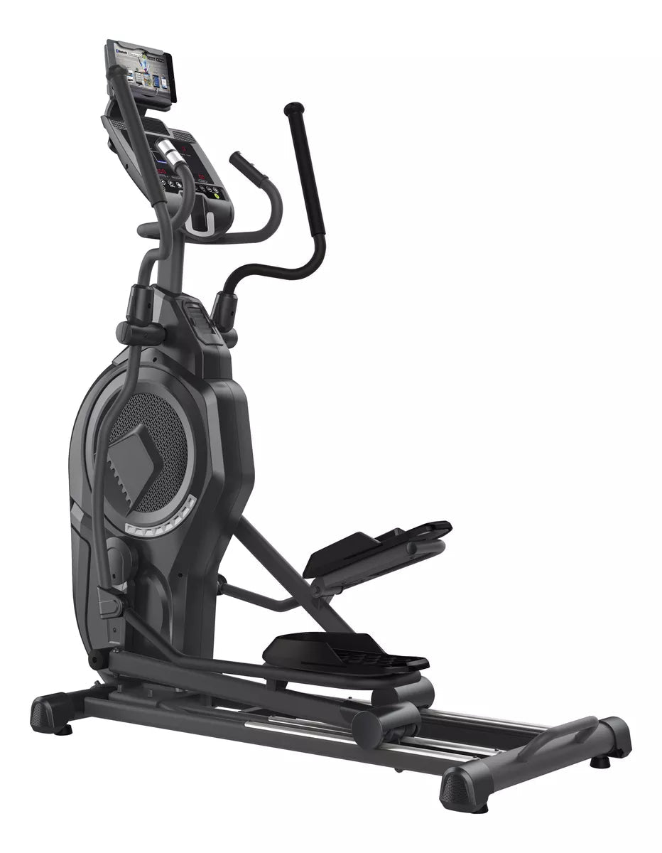 Elíptica Mod. ELSP421, Profesional, Amplia Zancada 52x24 cm, Sistema Dual de Resistencia Magnética y por Ventilador - Powerpath